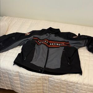 Harley-Davidson Men's Black and Gray Performance Jacket